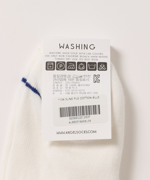 ALAND(エーランド)の「AngelSocks/ラインコットンソックス 2919942(ソックス/靴下・レディース・ブラック/ネイビー/ブルー/グリーン・0)」の6枚目の写真