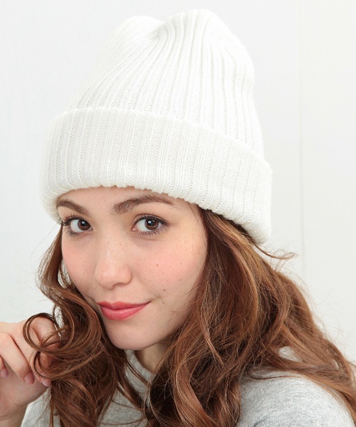 B:MING by BEAMS（ビーミングバイビームス）の「ビーミング by ビームス / アクリルプレーンワッチ（ニットキャップ/ビーニー・レディース・ホワイト/チャコールグレー/レッド系その他/ネイビー・ONE SIZE）」の2枚目の写真