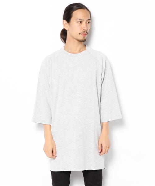 Lui's（ルイス）の「Lui's インレイロングカットソー（Tシャツ/カットソー・メンズ・ブラック/グレー/オフホワイト・FREE）」の10枚目の写真