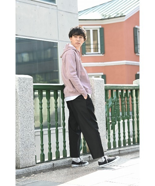 NAVY(ネイビー)の「コットン裏毛ジップパーカー(パーカー・メンズ・ホワイト/ピンク/ブルーグリーン/ネイビー/カーキ/ブラック/ベージュ/レッド/グレー/ブルー・M/XL/L)」の13枚目の写真