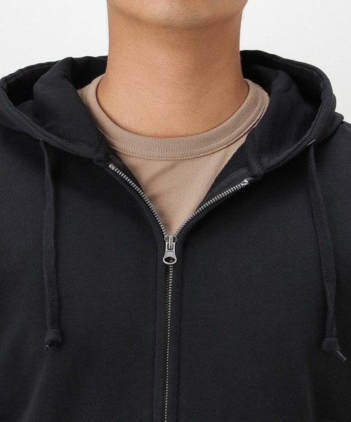 NAVY(ネイビー)の「コットン裏毛ジップパーカー(パーカー・メンズ・ホワイト/ピンク/ブルーグリーン/ネイビー/カーキ/ブラック/ベージュ/レッド/グレー/ブルー・M/XL/L)」の19枚目の写真