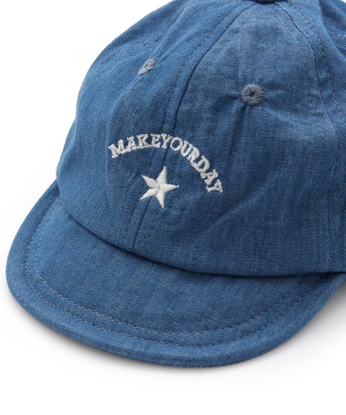 MAKE YOUR DAY（メイクユアデイ）の「やわらかバイザーキャップ（キャップ・キッズ・ブラック/ネイビー/ブルー/ベージュ/オリーブ/サーモンピンク・XS/S/L/M）」の13枚目の写真