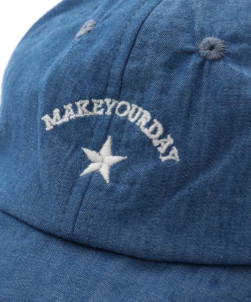 MAKE YOUR DAY（メイクユアデイ）の「やわらかバイザーキャップ（キャップ・キッズ・ブラック/ネイビー/ブルー/ベージュ/オリーブ/サーモンピンク・XS/S/L/M）」の14枚目の写真
