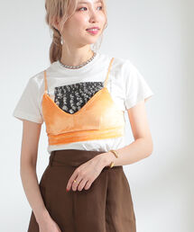 Ray BEAMS | Ray BEAMS / ベロア ブラトップ(その他トップス)