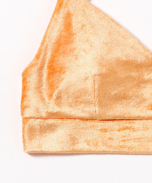 Ray BEAMS(レイビームス)の「Ray BEAMS / ベロア ブラトップ(その他トップス・レディース・ライトブルー/オレンジ・ONE SIZE)」の9枚目の写真