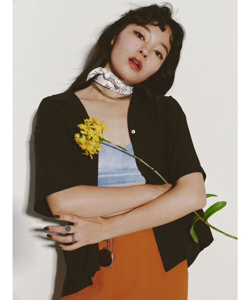 Ray BEAMS(レイビームス)の「Ray BEAMS / ベロア ブラトップ(その他トップス・レディース・ライトブルー/オレンジ・ONE SIZE)」の12枚目の写真