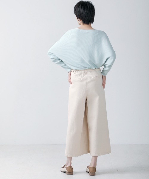 Bou Jeloud（ブージュルード）の「リブドルマンニットプルオーバー【手洗い可能】（ニット/セーター・レディース・ライトグレー/ベージュ/ネイビー/ミント・FREE）」の21枚目の写真