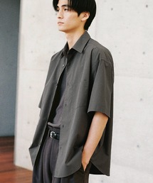WYM LIDNM(EB oC h)NEW BASIC MICRO SPAN BOX H/S SHIRT(Vc/uEX)