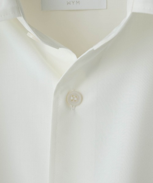 WYM LIDNM(ウィム バイ リドム)の「NEW BASIC MICRO SPAN BOX H/S SHIRT(シャツ/ブラウス・メンズ・ベージュ/ブラウン/グリーン系その他/ブルー系その他/チャコール/ダークブラウン/ブラウン系/サックスブルー/グリーン系/オフホワイト/グレイッシュブルー・S/M/L)」の20枚目の写真