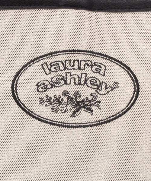 LAURA ASHLEY（ローラアシュレイ）の「ロゴトートバッグ（トートバッグ・レディース・ライトベージュ/ブラック・00）」の8枚目の写真