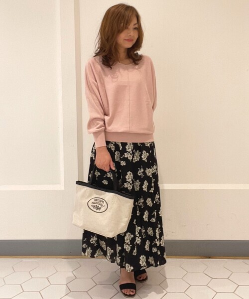 LAURA ASHLEY（ローラアシュレイ）の「ロゴトートバッグ（トートバッグ・レディース・ライトベージュ/ブラック・00）」の9枚目の写真