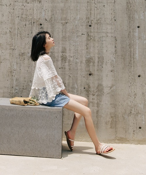 yuue' ( wear )（ユーイ）の「シースルーブラウス（シャツ/ブラウス・レディース・ホワイト・FREE）」の12枚目の写真