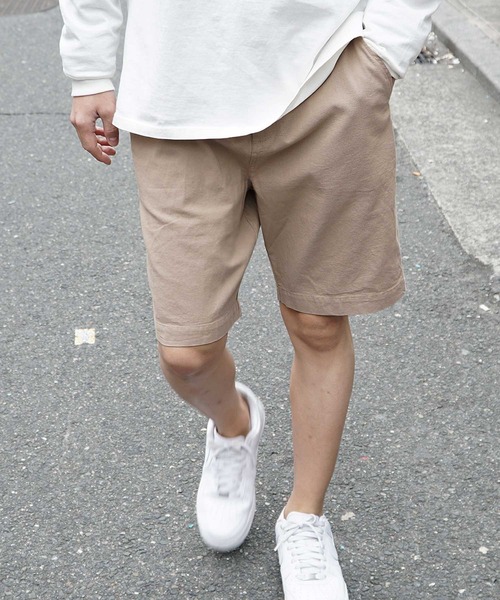 JOKER（ジョーカー）の「季節を彩るツウな一本。 パナマイージーハーフパンツ メンズ 春服（その他パンツ・メンズ・ピンク/ホワイト系その他/ネイビー/ホワイト/ブルー系その他/ミント/イエロー/ベージュ/ネイビー系1/ブルー・XL/L/M）」の3枚目の写真