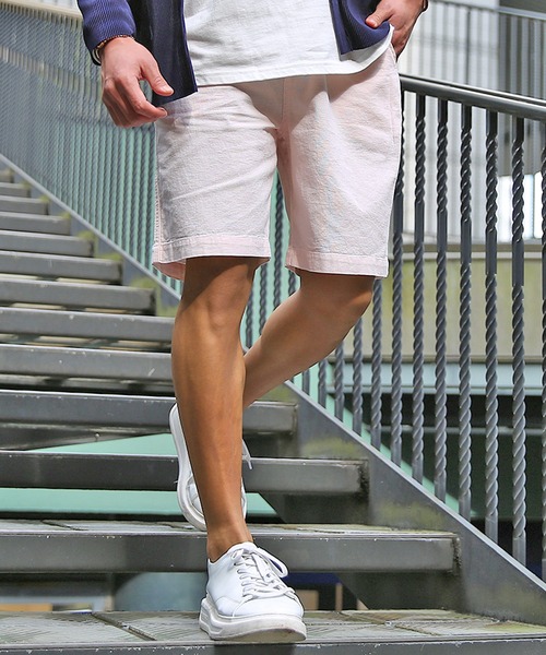 JOKER（ジョーカー）の「季節を彩るツウな一本。 パナマイージーハーフパンツ メンズ 春服（その他パンツ・メンズ・ピンク/ホワイト系その他/ネイビー/ホワイト/ブルー系その他/ミント/イエロー/ベージュ/ネイビー系1/ブルー・XL/L/M）」の15枚目の写真