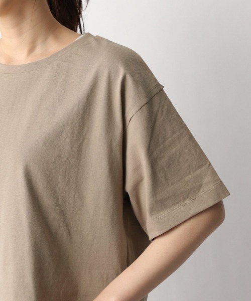 GLOBAL WORK（グローバルワーク）の「2SETレイヤードT半袖/942533（Tシャツ/カットソー・レディース・ブラック/ブラウン/アイボリー・FREE）」の17枚目の写真