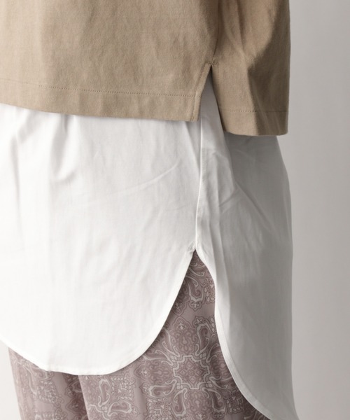 GLOBAL WORK（グローバルワーク）の「2SETレイヤードT半袖/942533（Tシャツ/カットソー・レディース・ブラック/ブラウン/アイボリー・FREE）」の5枚目の写真