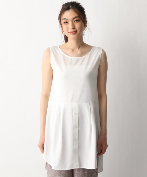 GLOBAL WORK（グローバルワーク）の「2SETレイヤードT半袖/942533（Tシャツ/カットソー・レディース・ブラック/ブラウン/アイボリー・FREE）」の18枚目の写真