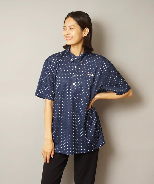 FILA GOLF(フィラゴルフ )の「【FILA:フィラゴルフ】半袖ポロシャツ / ゴルフウェア(ポロシャツ・メンズ・ネイビー/ホワイト/サックスブルー・X-LARGE/LARGE/MEDIUM/XX-LARGE)」の14枚目の写真