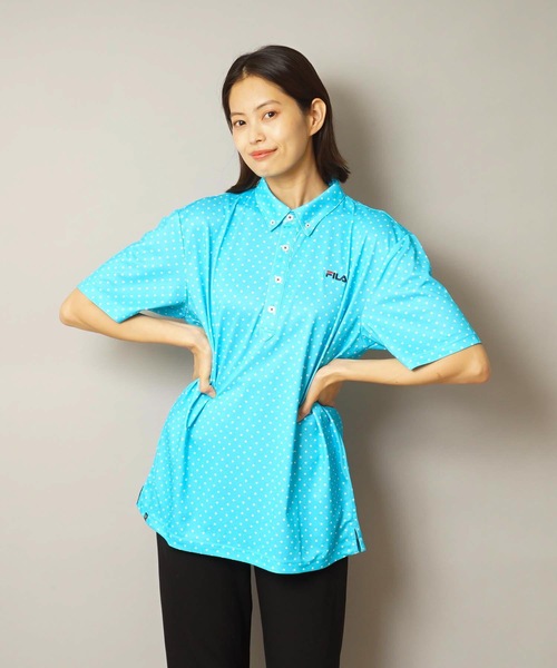 FILA GOLF(フィラゴルフ )の「【FILA:フィラゴルフ】半袖ポロシャツ / ゴルフウェア(ポロシャツ・メンズ・ネイビー/ホワイト/サックスブルー・X-LARGE/LARGE/MEDIUM/XX-LARGE)」の17枚目の写真