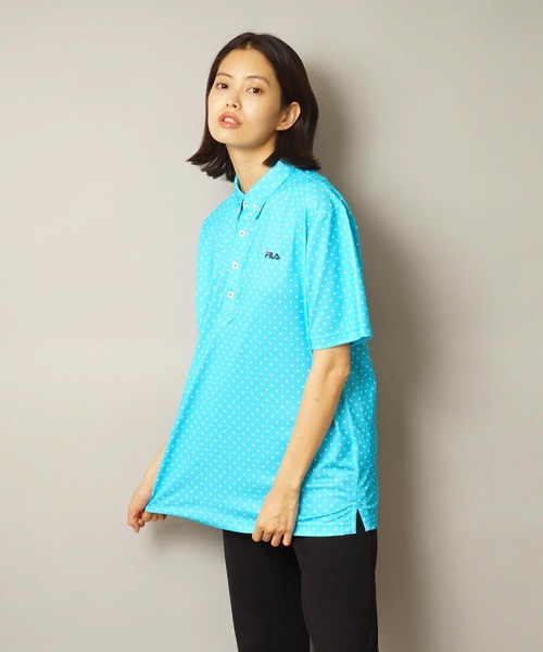 FILA GOLF(フィラゴルフ )の「【FILA:フィラゴルフ】半袖ポロシャツ / ゴルフウェア(ポロシャツ・メンズ・ネイビー/ホワイト/サックスブルー・X-LARGE/LARGE/MEDIUM/XX-LARGE)」の19枚目の写真
