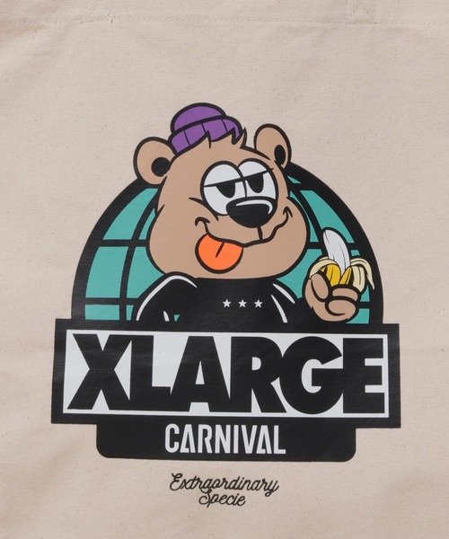 XLARGE（エクストララージ）の「XLARGE×CARNIVAL BKK BEAR & BANANA TOTE BAG（トートバッグ・メンズ・オフホワイト・ONE SIZE）」の3枚目の写真