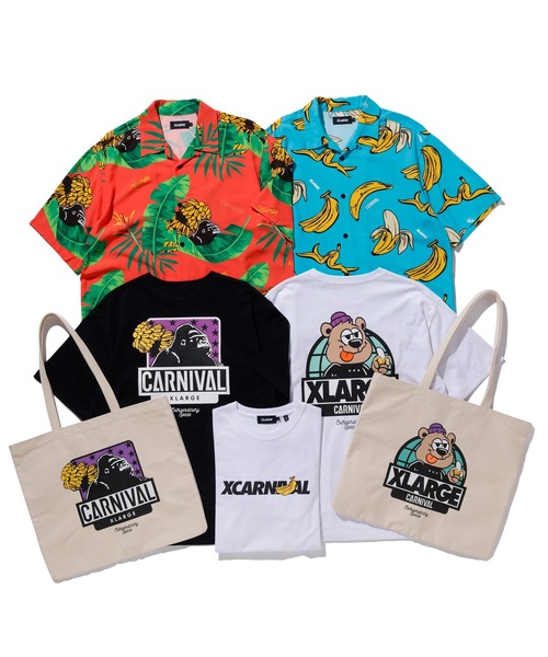 XLARGE（エクストララージ）の「XLARGE×CARNIVAL BKK BEAR & BANANA TOTE BAG（トートバッグ・メンズ・オフホワイト・ONE SIZE）」の5枚目の写真