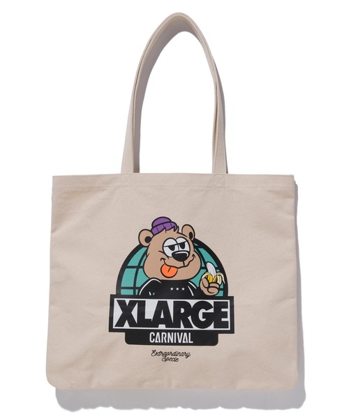 XLARGE（エクストララージ）の「XLARGE×CARNIVAL BKK BEAR & BANANA TOTE BAG（トートバッグ・メンズ・オフホワイト・ONE SIZE）」の7枚目の写真