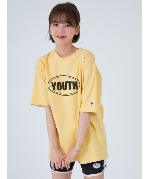 ★as''on★HALF IVY COLLAR TEE / BLACK★正規品/韓国送料込 Cut off soulder BL black | HEVE