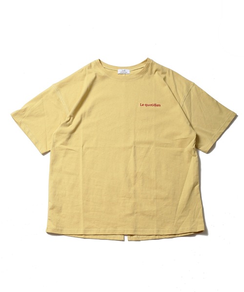 Lull（ルル）の「【Lull / ルル】バックスリットロゴTシャツ（Tシャツ/カットソー・レディース・ベージュ/マスタード/ネイビー/ホワイト・ONESIZE）」の21枚目の写真