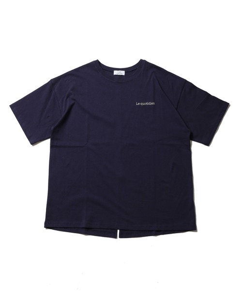 Lull（ルル）の「【Lull / ルル】バックスリットロゴTシャツ（Tシャツ/カットソー・レディース・ベージュ/マスタード/ネイビー/ホワイト・ONESIZE）」の11枚目の写真