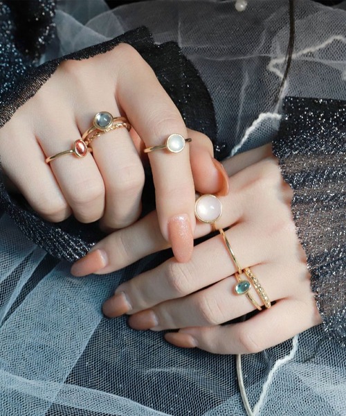 LA VORAGINE（ラ ヴォラジネ）の「リング　8点セット（リング・レディース・シルバー/A・FREE）」の2枚目の写真