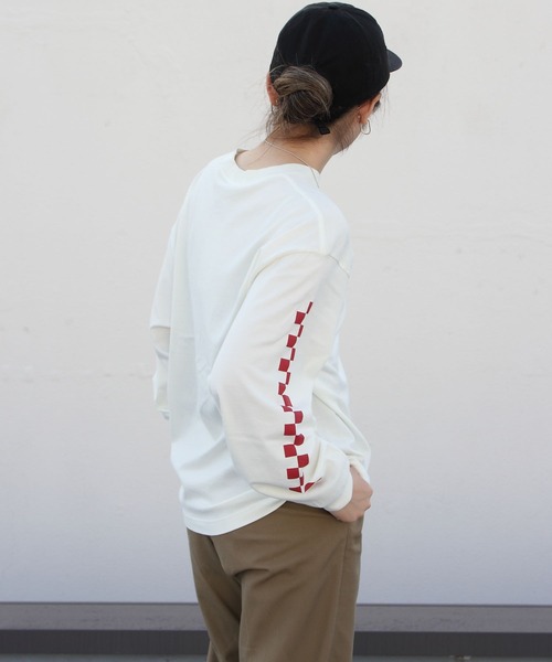 THE SHINZONE（ザ　シンゾーン）の「THE SHINZONE/シンゾーン　ピザロングTEE　PIZZA LONG T（Tシャツ/カットソー・レディース・ブラック/ホワイト・FREE）」の5枚目の写真