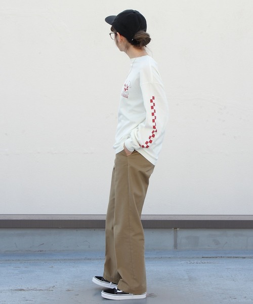 THE SHINZONE（ザ　シンゾーン）の「THE SHINZONE/シンゾーン　ピザロングTEE　PIZZA LONG T（Tシャツ/カットソー・レディース・ブラック/ホワイト・FREE）」の7枚目の写真