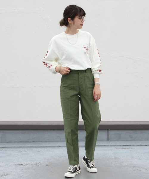 THE SHINZONE（ザ　シンゾーン）の「THE SHINZONE/シンゾーン　ピザロングTEE　PIZZA LONG T（Tシャツ/カットソー・レディース・ブラック/ホワイト・FREE）」の22枚目の写真