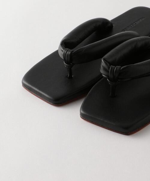 ＜WANDERUNG＞LEATHER TONG SANDALS/サンダル