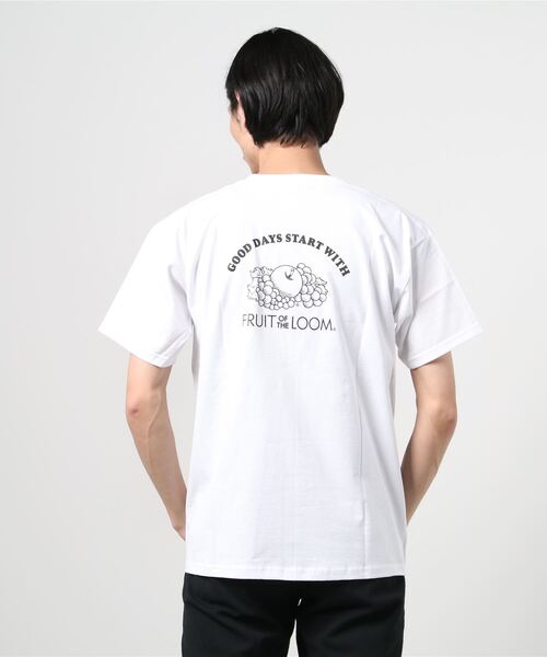 ★ELF SACK ★フルーツプリント ロゴ Ｔシャツ/送料込 フルーツオブザルーム FRUIT OF THE LOOM 【FRUIT OF THE LOOM