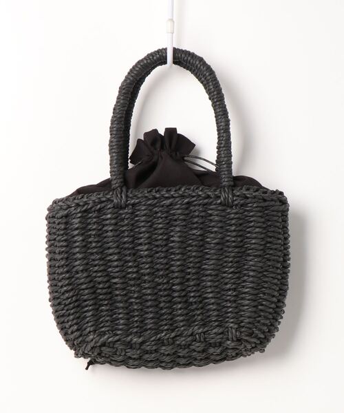 Cheek（チーク）の「雑材ミニトート（トートバッグ・レディース・ブラウン/ブラック/アイボリー・FREE）」の4枚目の写真