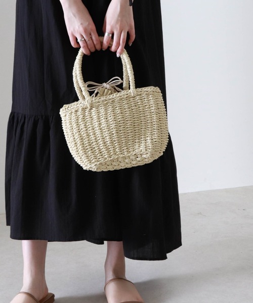 Cheek（チーク）の「雑材ミニトート（トートバッグ・レディース・ブラウン/ブラック/アイボリー・FREE）」の12枚目の写真