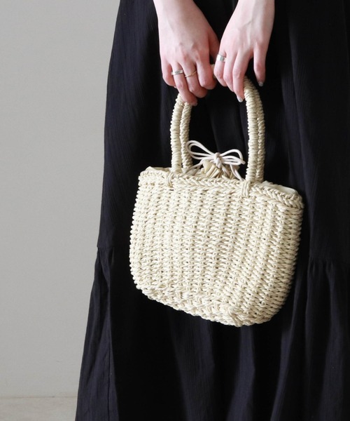 Cheek（チーク）の「雑材ミニトート（トートバッグ・レディース・ブラウン/ブラック/アイボリー・FREE）」の13枚目の写真