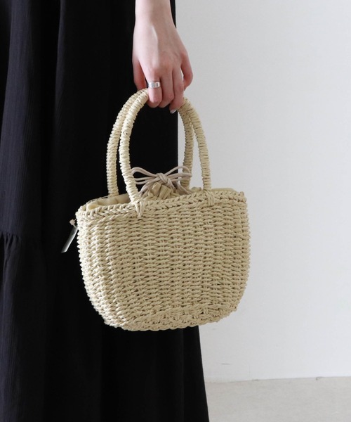 Cheek（チーク）の「雑材ミニトート（トートバッグ・レディース・ブラウン/ブラック/アイボリー・FREE）」の14枚目の写真