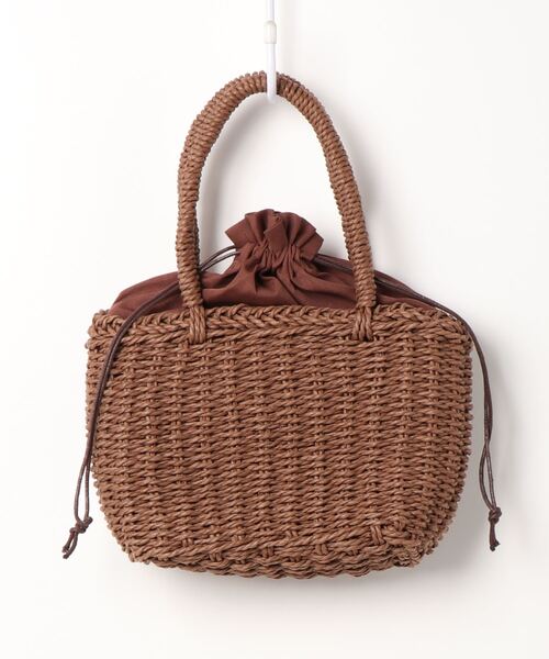 Cheek（チーク）の「雑材ミニトート（トートバッグ・レディース・ブラウン/ブラック/アイボリー・FREE）」の20枚目の写真