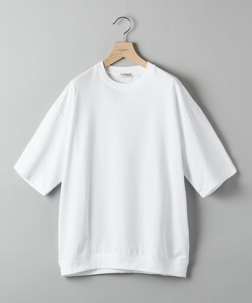 BEAUTY&YOUTH UNITED ARROWS（ビューティーアンドユースユナイテッドアローズ）の「BY カネマサメリヤス メローコットン ライトスウェット Tシャツ（Tシャツ/カットソー・メンズ・ホワイト/ネイビー/オリーブ/マスタード/ナチュラル・S/M/L/XL）」の2枚目の写真