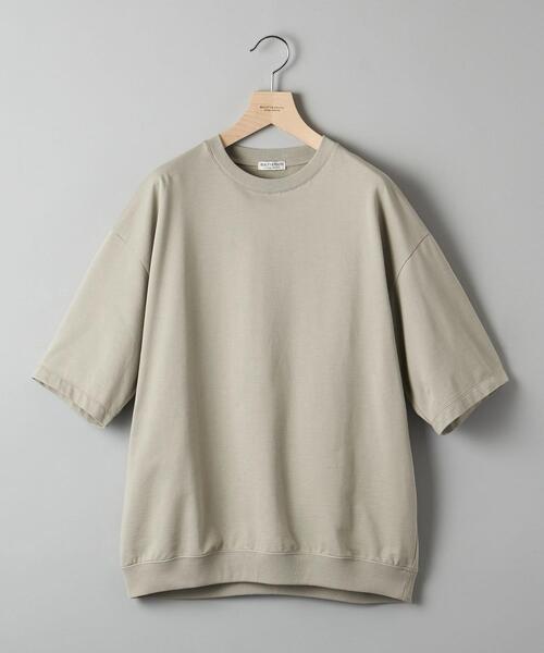 BEAUTY&YOUTH UNITED ARROWS（ビューティーアンドユースユナイテッドアローズ）の「BY カネマサメリヤス メローコットン ライトスウェット Tシャツ（Tシャツ/カットソー・メンズ・ホワイト/ネイビー/オリーブ/マスタード/ナチュラル・S/M/L/XL）」の4枚目の写真
