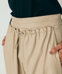 ESSENTIAL ダブルスタンダードクロージング　フェイクレザー　ハーフパンツ ESSENTIAL ダブルスタンダードクロージング フェイクレザー