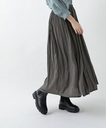 RAY CASSIN | ヴィンテージサテン消しプリーツスカート(スカート)