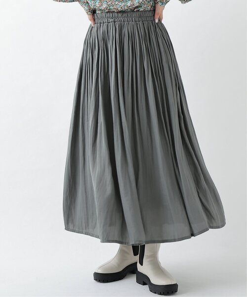 RAY CASSIN（レイカズン）の「ヴィンテージサテン消しプリーツスカート（スカート・レディース・ブラウン/グレー/ワイン/カーキ/スミクロ/キナリ/グレイッシュベージュ・FREE）」の22枚目の写真