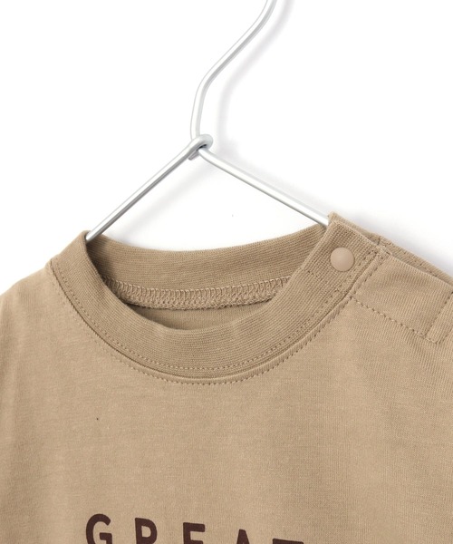 MAKE YOUR DAY（メイクユアデイ）の「袖チェック切替ロンパース■70.80cm（ロンパース・キッズ・ベージュ/チャコールグレー・70/80）」の11枚目の写真