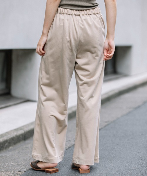 Munich(ミューニック)の「アクリルウールコンプレッションジャージワイドパンツ(その他パンツ・レディース・ブラック/ベージュ・S/M/XS)」の9枚目の写真