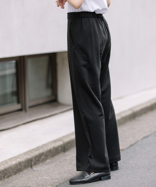 Munich(ミューニック)の「アクリルウールコンプレッションジャージワイドパンツ(その他パンツ・レディース・ブラック/ベージュ・S/M/XS)」の18枚目の写真