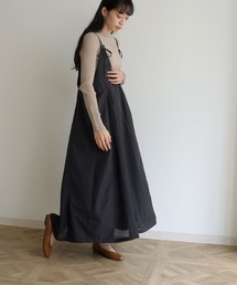 vingtrois | 【vingtrois】シアー切り替えロングキャミワンピース(ワンピース)
